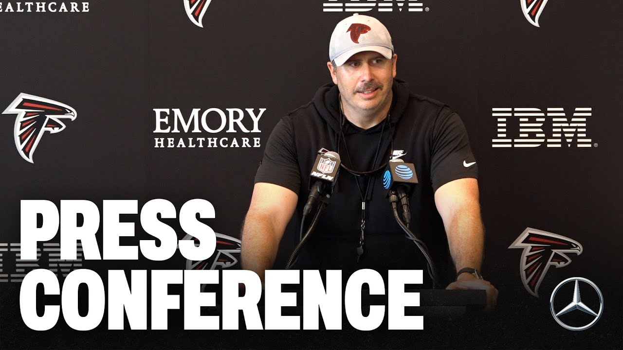 Head Coach Arthur Smith provides team updates at 2023 AT&T Training Camp | Press Conference