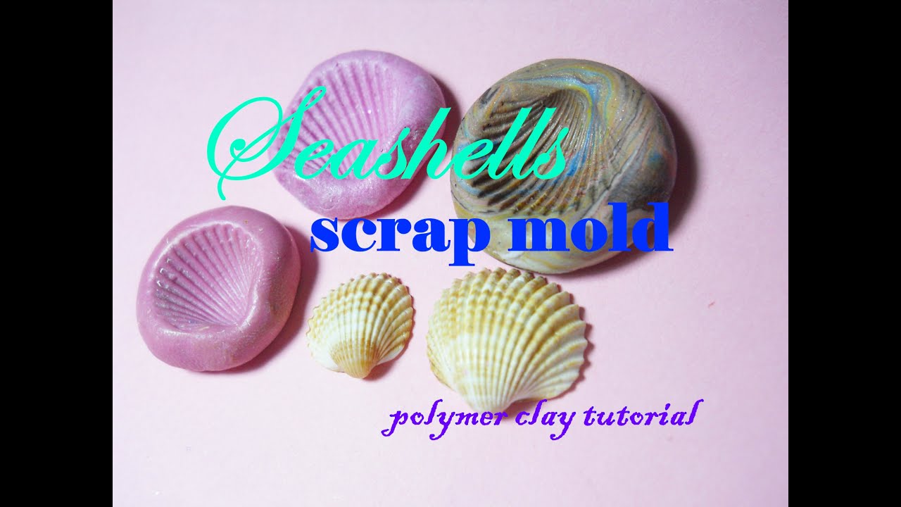 How to make a Seashell scrap Mold ๑ Stampino per Conchiglie perfette ~ Polymer Clay Tutorial