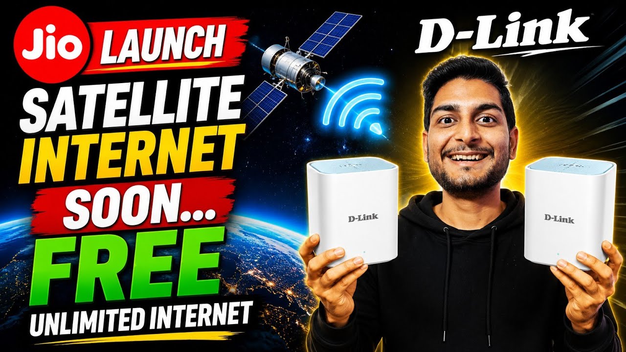 Jio Launch Satellite Internet Soon Free All User's | Wifi Router D-Link | Vi & Airtel News