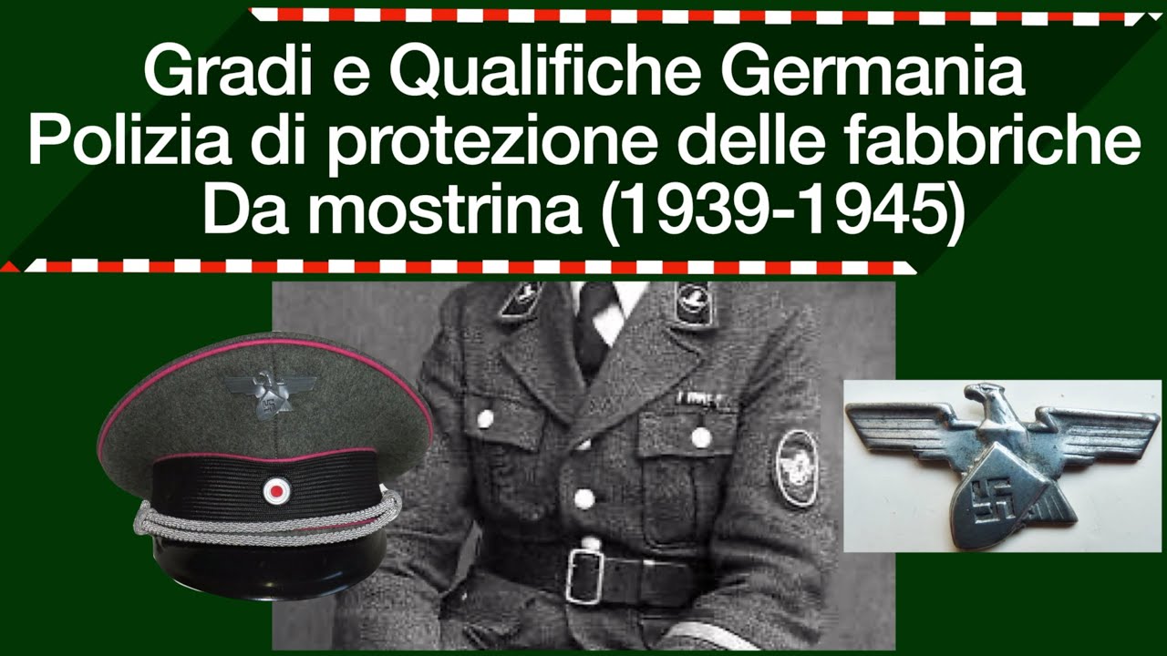 Gradi e Qualifiche Polizia di protezione delle fabbriche Tedesche (1939-1945) - Mostrina