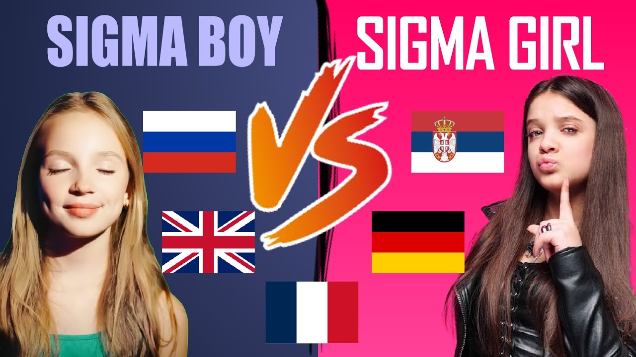 Betsy Sigma Boy VS Мария Sigma Girl - русский,английский,французский,немецкий,сербский.Какой из н...