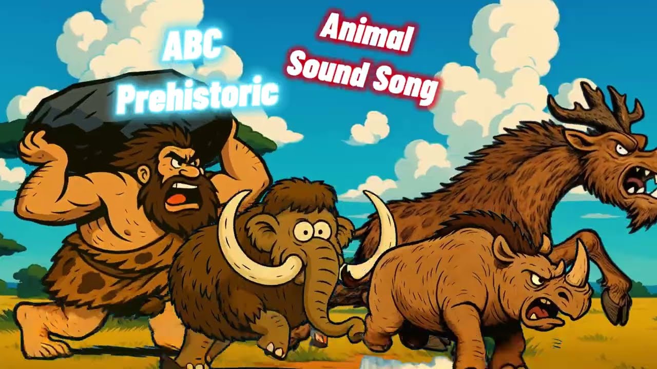 ABC Fantasy  Prehistoric Safari Animal Sounds Song | Olympic Animal Diving | Giggles and Toons