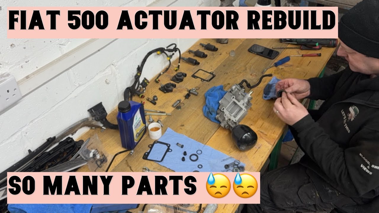 FIAT 500 SPORT AUTOMATIC CAT S ACTUATOR REBUILD