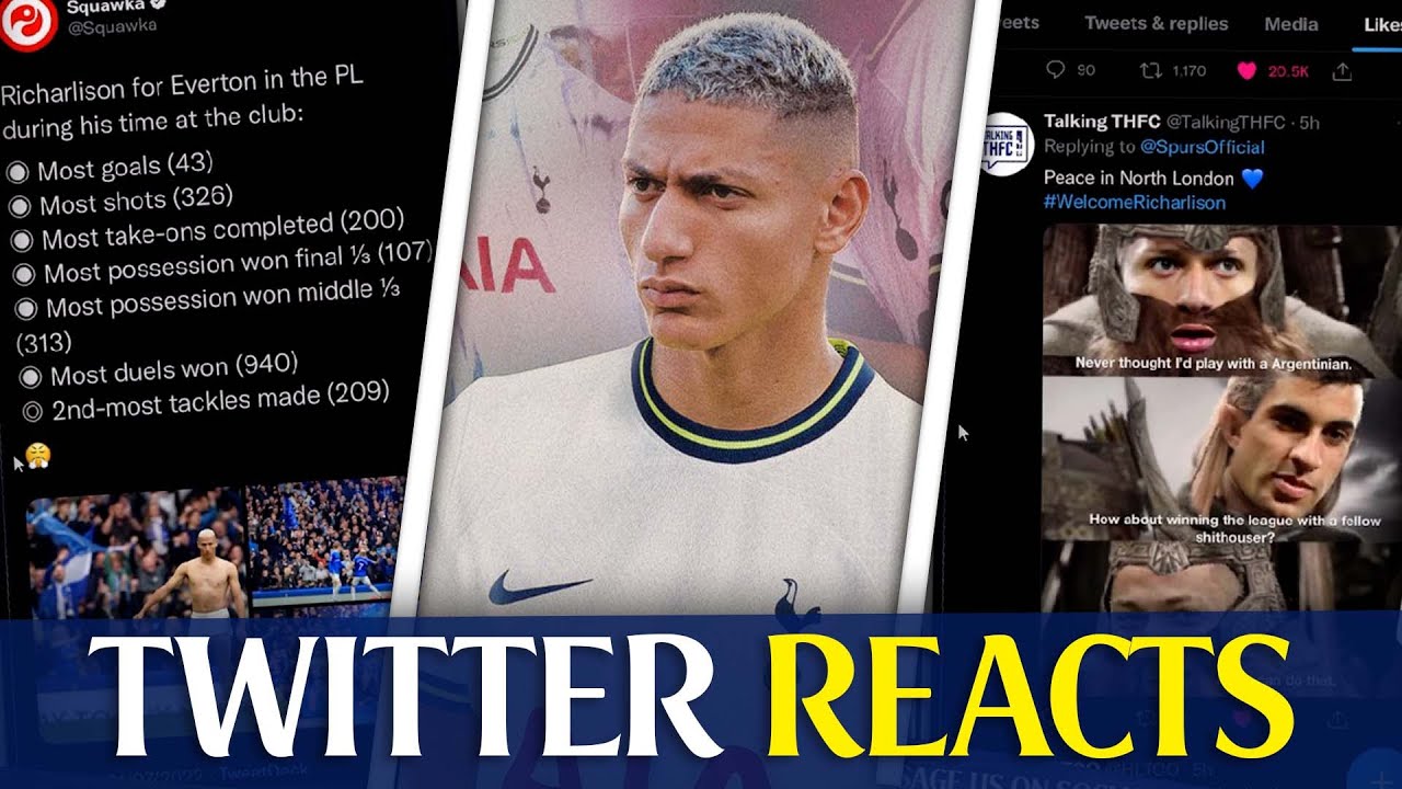 How Twitter REACTED To Richarlison Signing For Tottenham! [TWITTER REACTS]