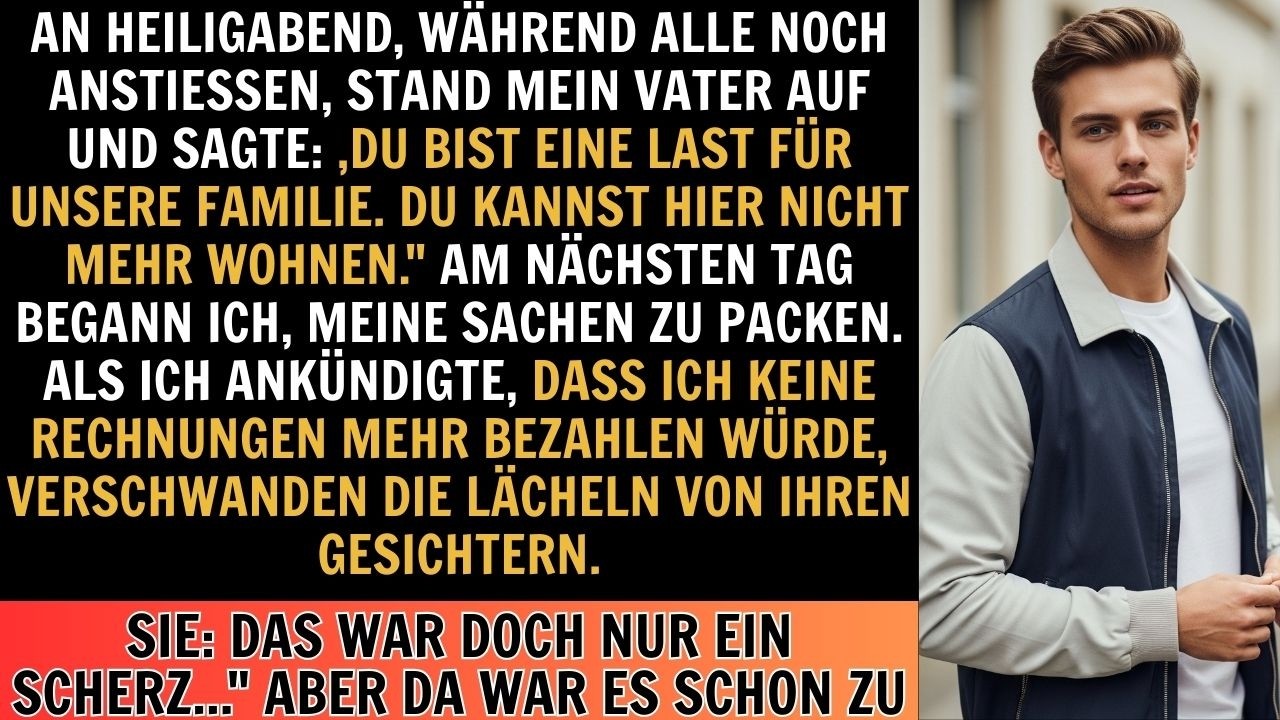 An Heiligabend verkündete mein Vater: „Du bist eine Last und kannst…