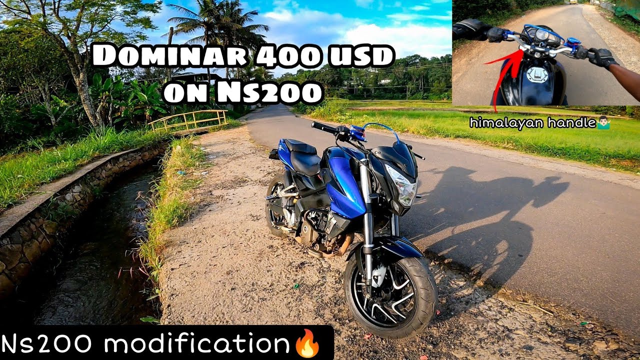 Dominar 400 Usd fork on Ns200🔥| installation😍| modifictaion❤| himalayan handle🤷🏻‍♂️| Brembo brake