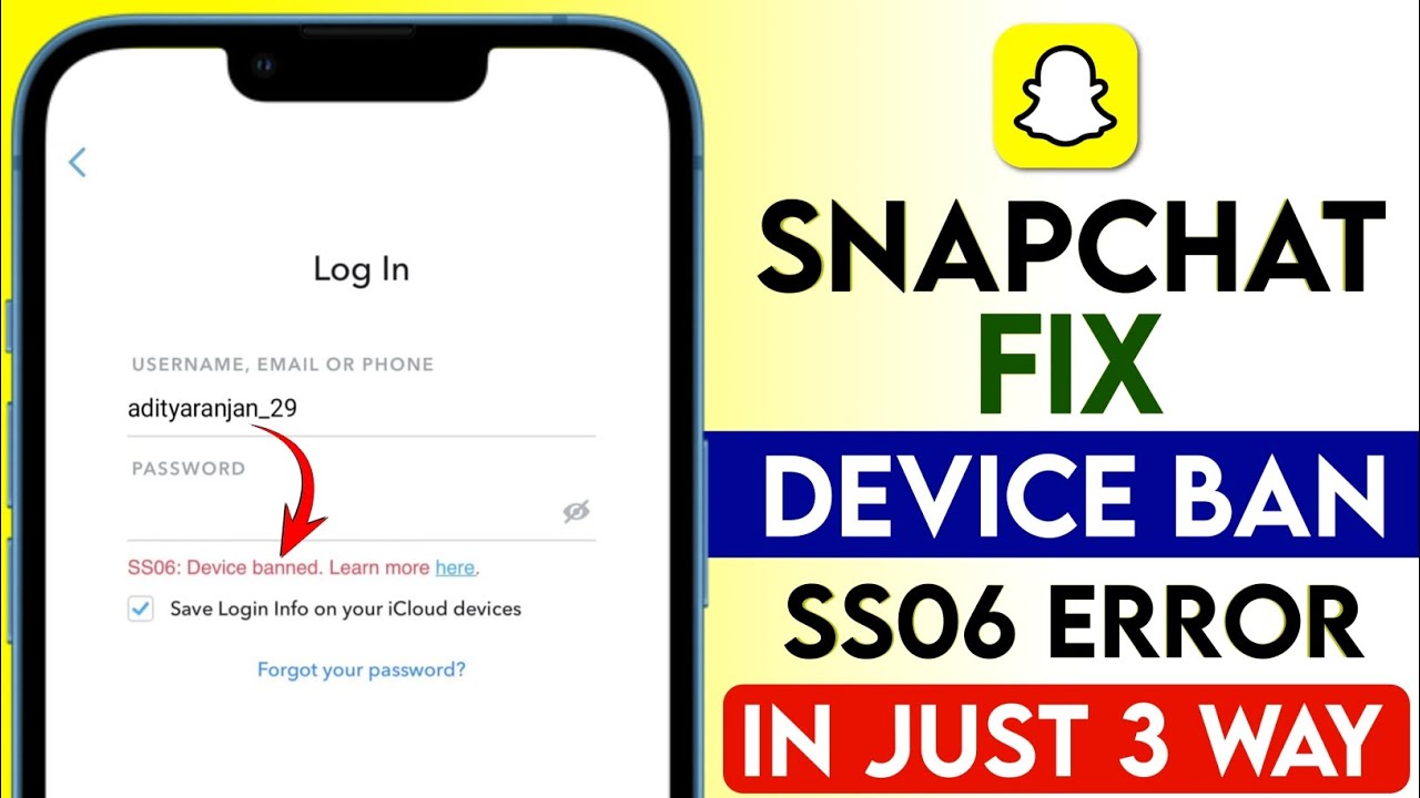 Как исправить блокировку устройства в Snapchat в SS06 2026 (полное руководство) Решение проблемы ...