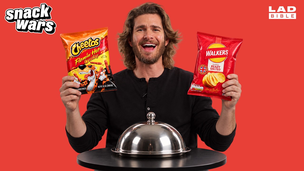 Andrew Garfield Tries UK vs US Food | Snack Wars