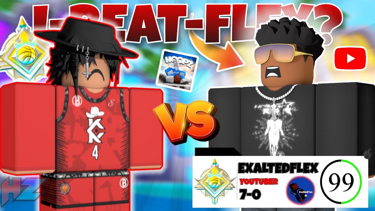 I Beat @FlexPlayz In Hoopz?! 😱 (Roblox Hoopz)
