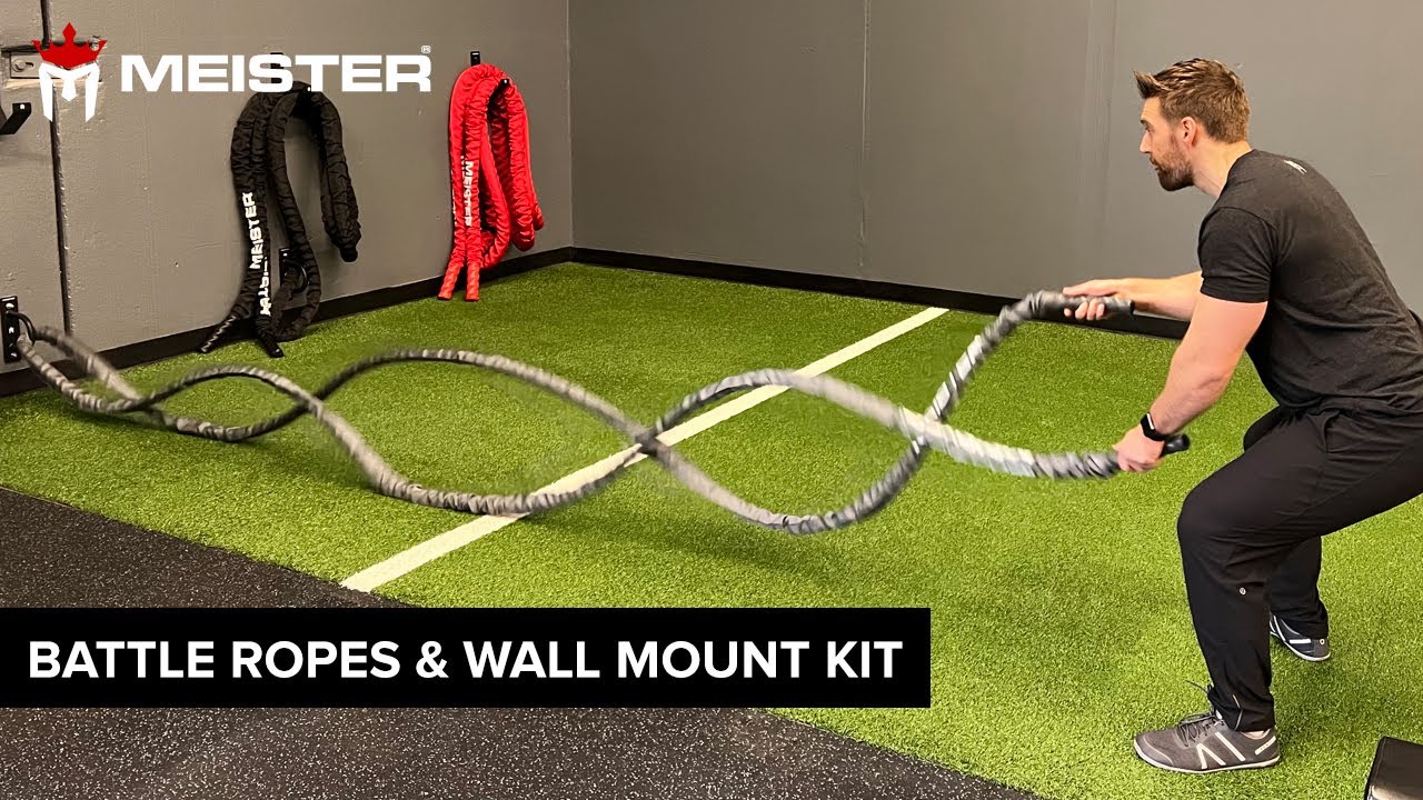 Meister Sheathed Battle Ropes & Wall Mount Kit