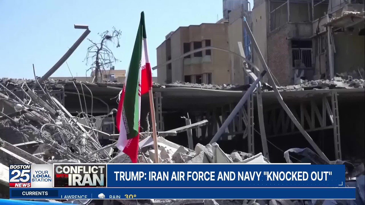 President Trump says US has 'knocked out' Iranian navy, air force, radar defenses