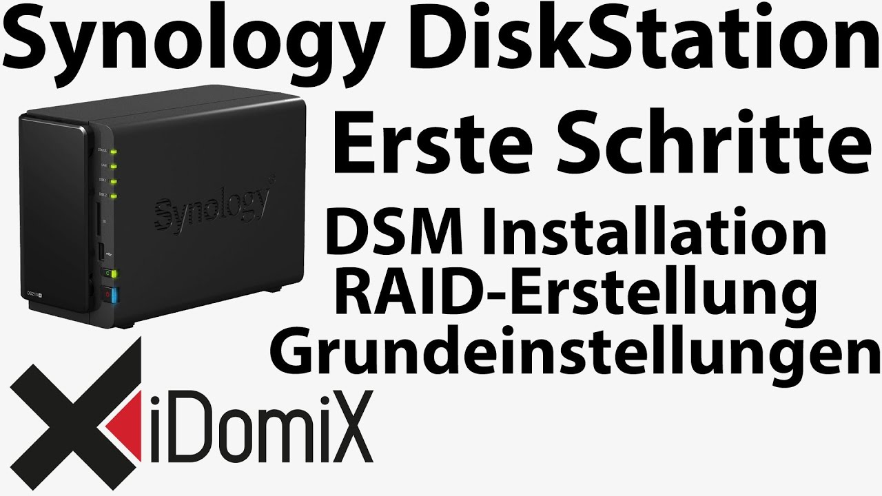 Synology DiskStation einrichten DSM installieren Grundeinstellungen