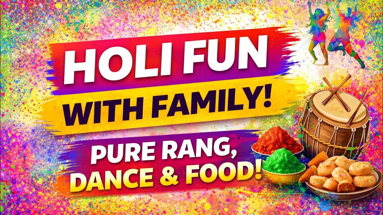 Pahadi Holi 2026 🎨 | Family Masti, Dance & Unlimited Food | Holi Vlog