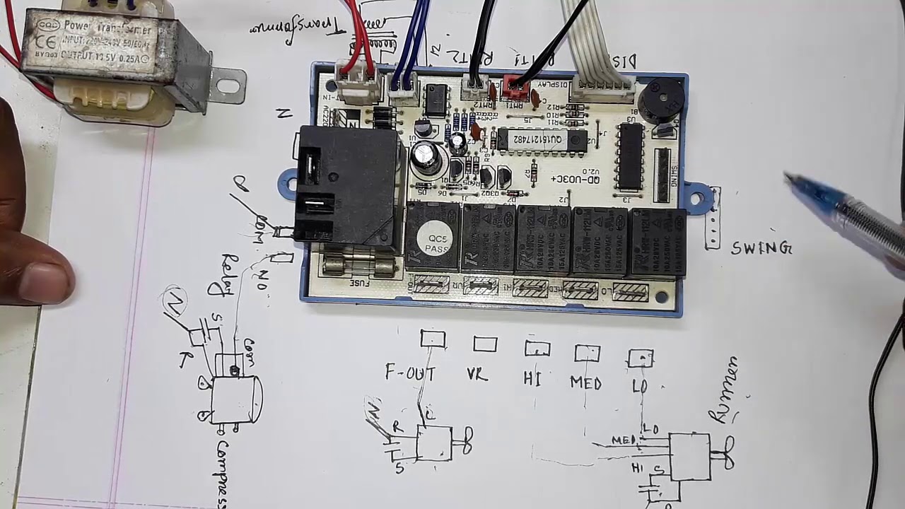 Split type ac circuit wiring in bangla. Universal circuit connection. airconditioner circuit connect