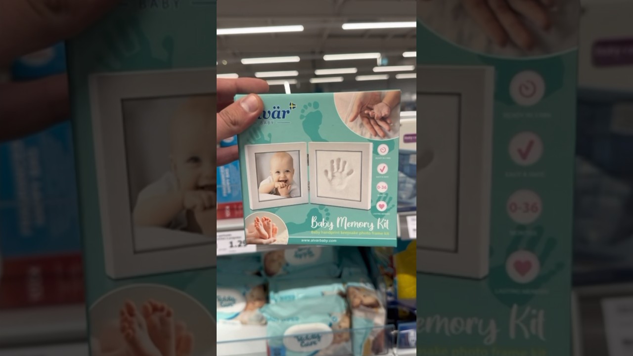 Je teste un cadre photo souvenir avec un moulage de vos empreintes 📷 