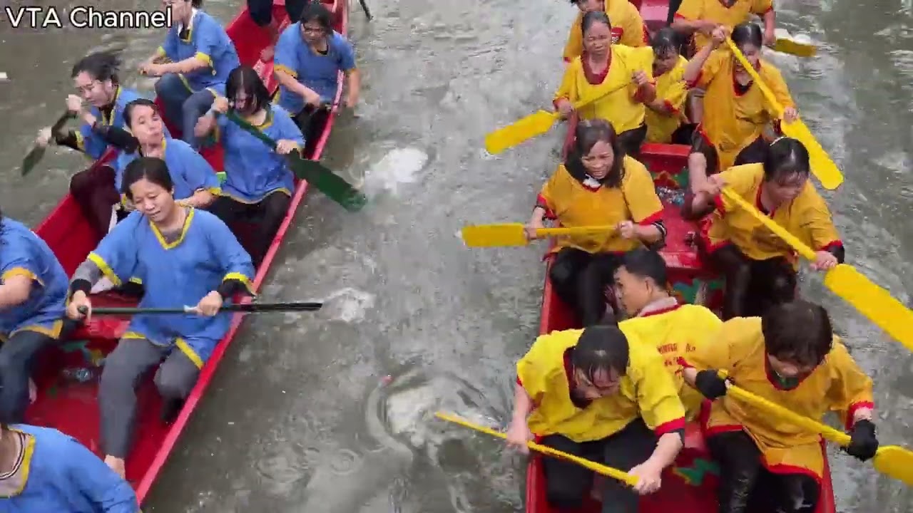 [2026] Bơi trải đồng đội NỮ thôn Cự Trữ xã Phương Định (Ninh Giang) Mùng 2 Tết Bính Ngọ 2026