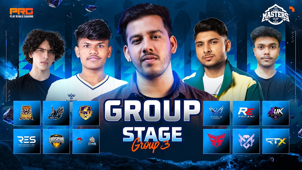 🔴 AURA MASTER CUP - GROUP STAGE | FREE FIRE MAX ESPORTS INDIA 🏆