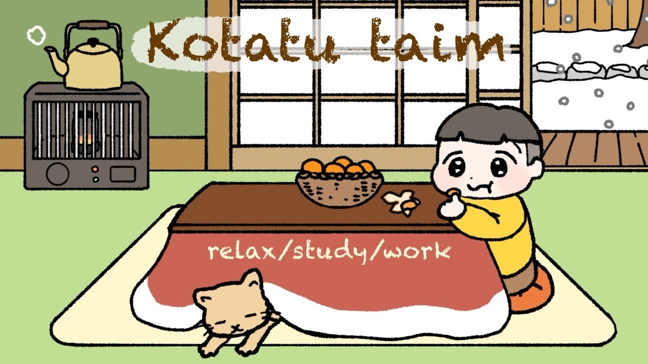 【作業用】こたつでみかんタイム🍊｜25min ループアニメ