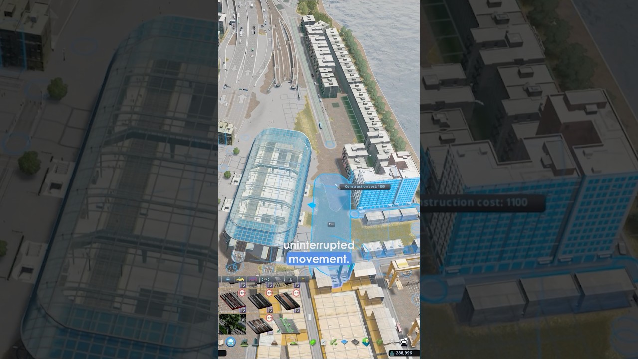 Construction of a modern railway station #citybuilder #gaming #citiesskylines