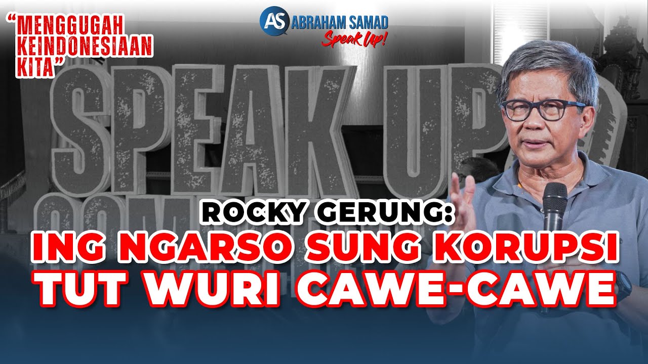 Rocky Gerung: Tut Wuri Cawe-Cawe. Setiap Kelahiran 4 Bayi, 1 Kekurangan Gizi