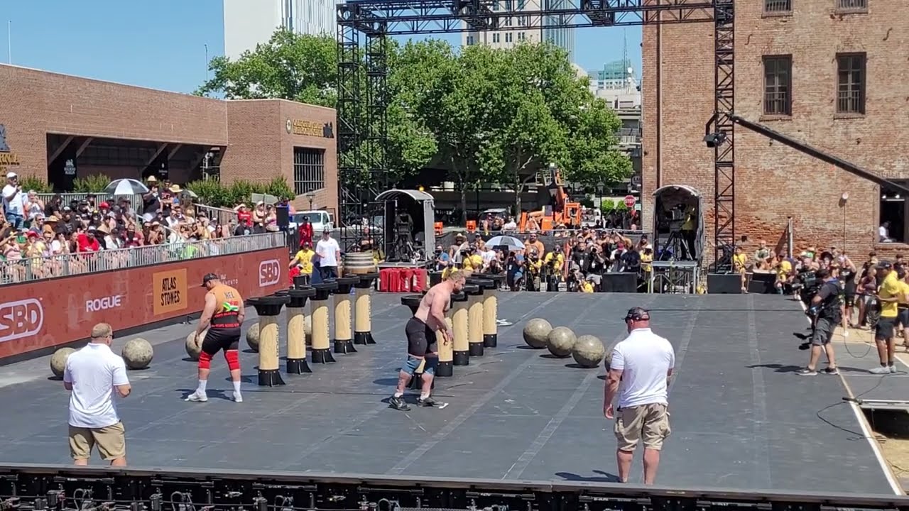 World's Strongest Man 2025 Atlas Stones Final Tom Stoltman vs. Reyno Nel