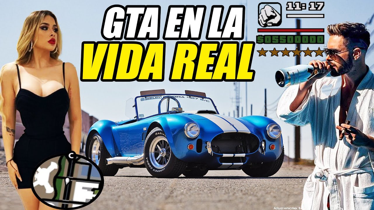 MI VIDA PARECE UN VIDEOJUEGO DE ADRENALINA 😱 GTA EN VIDA REAL 🔥 SHELBY COBRA 🚘