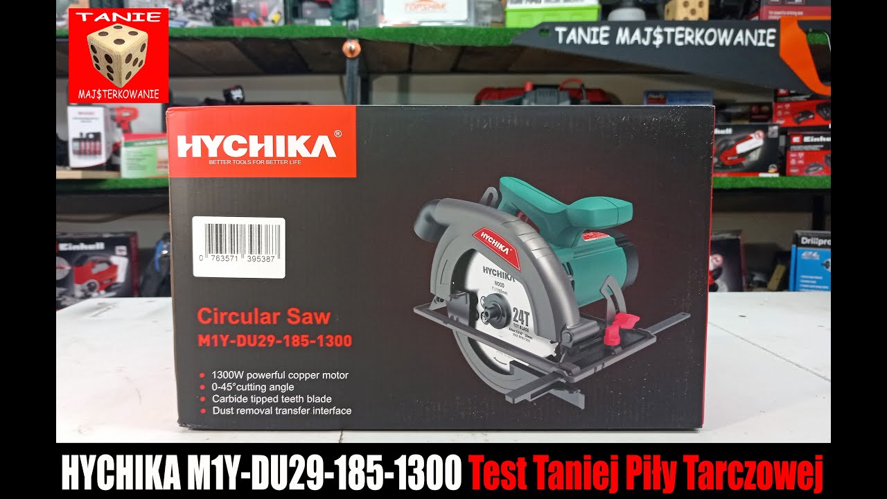 Pilarka Ręczna HYCHIKA M1Y-DU29-185-1300. Test Taniej Piły Tarczowej z Amazon