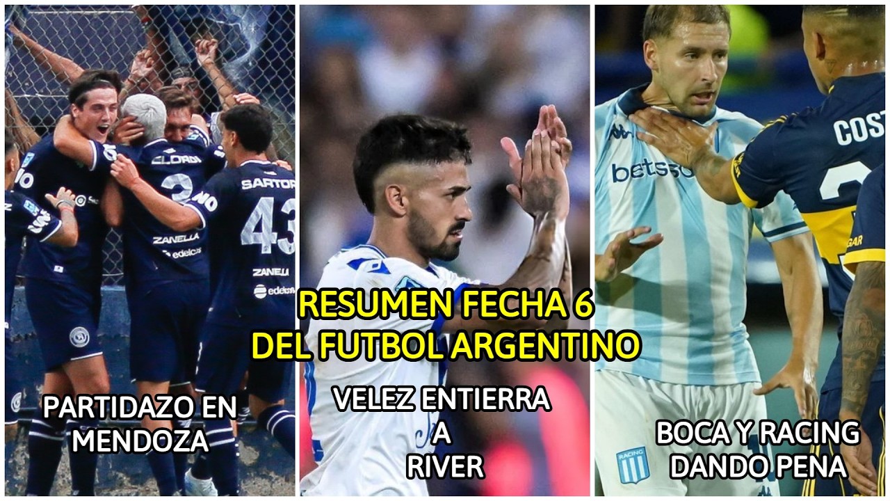 RESUMEN DE LA FECHA 6 DEL FUTBOL ARGENTINO