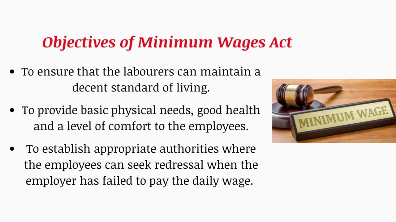 Minimum Wage Act, Part 1   LEXIS AND COMPANY