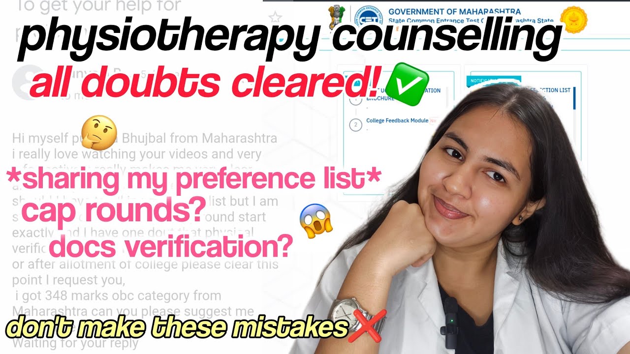 bpth counselling 2025 : doubts cleared verification? cap rounds? (maharashtra)