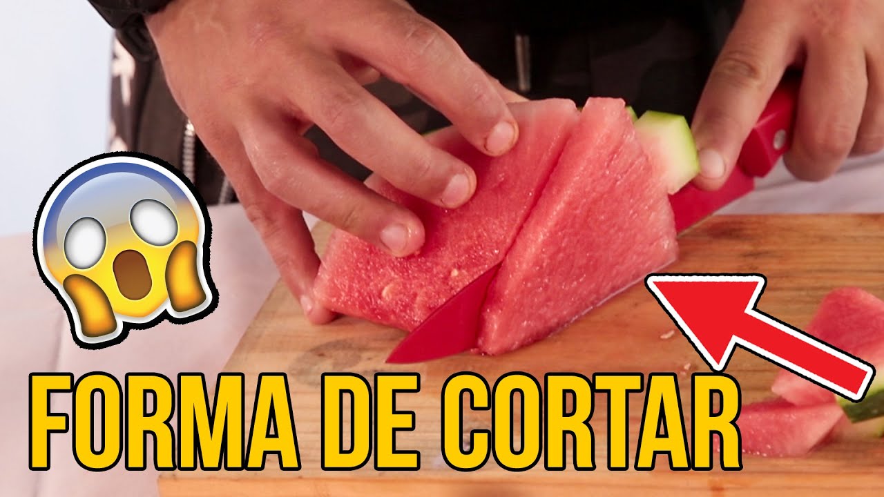 FORMA INCREÍBLE DE CORTAR UNA SANDÍA