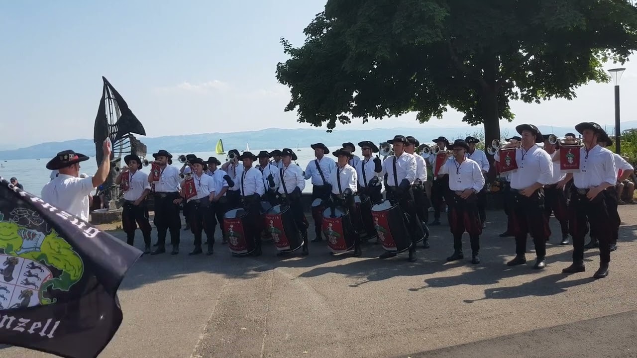 Fanfarenzug Brochenzell in Langenargen (25Jahre König Wilhelm Fanfarenzug) am 17.06.2023