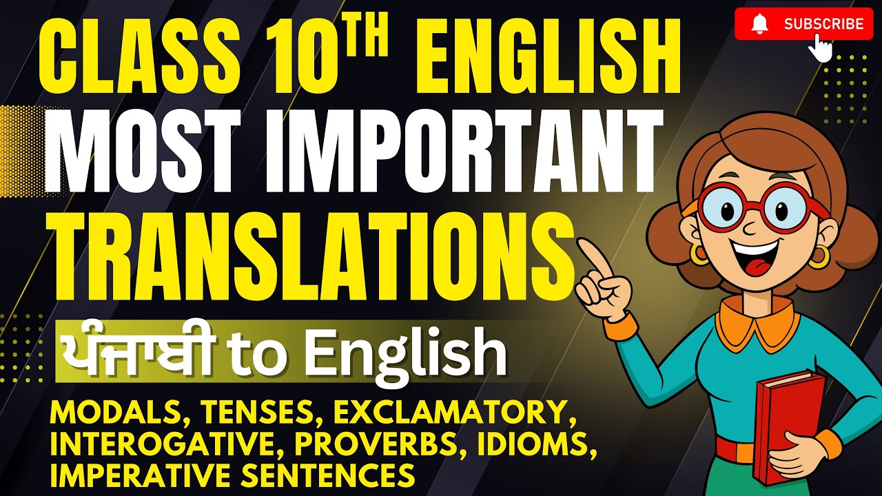 Class10th important translations  Punjabi to English (1to 100) important for exams preparation 