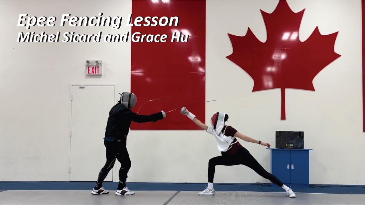 Fencing Lesson with Coach Michel Sicard (Epee)