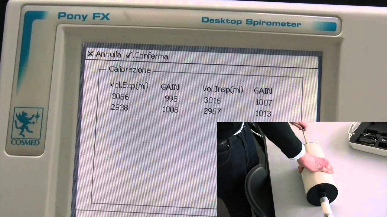 Calibrazione Cosmed Pony Fx