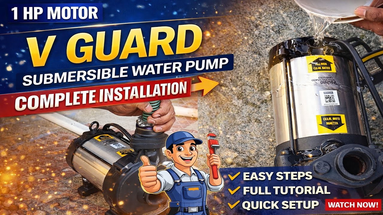 Vguard submersible pump | 1HP ನೀರಿನ ಒಳಗೆ ಇಡುವ Motor