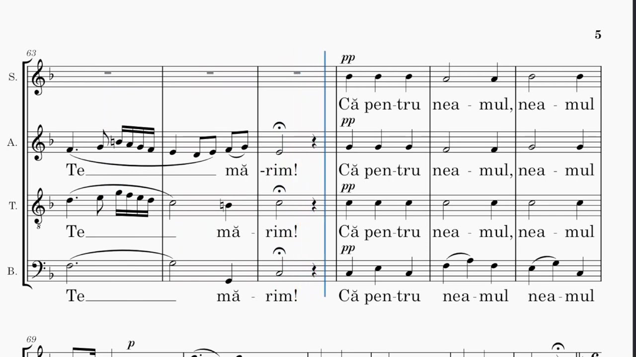 Astazi tot trupul [TENOR] - Concert la Invierea Domnului - G.Musicescu