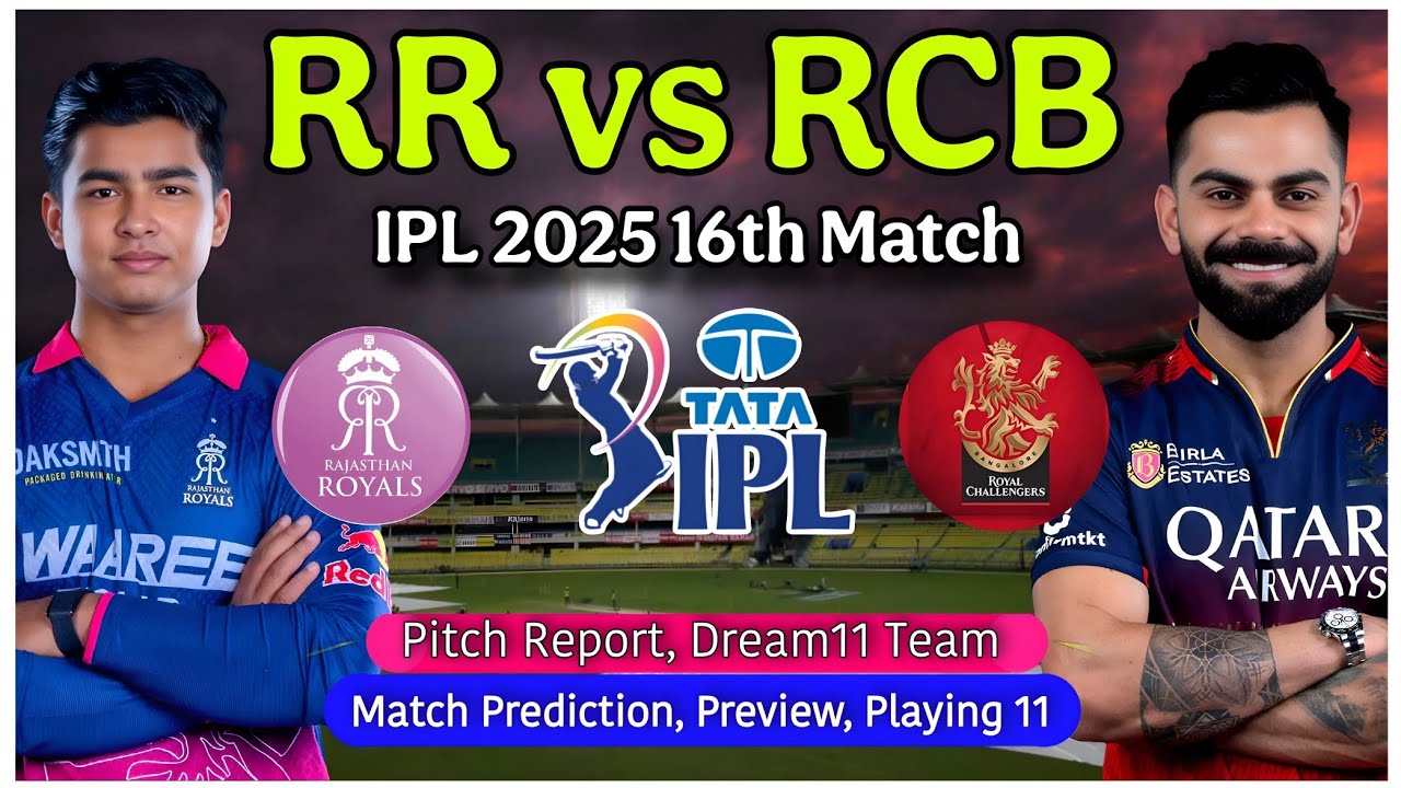 Astrology - RCB vs RR IPL 2026 16th Prediction - Rajasthan Royals vs Royal Challengers Bengaluru