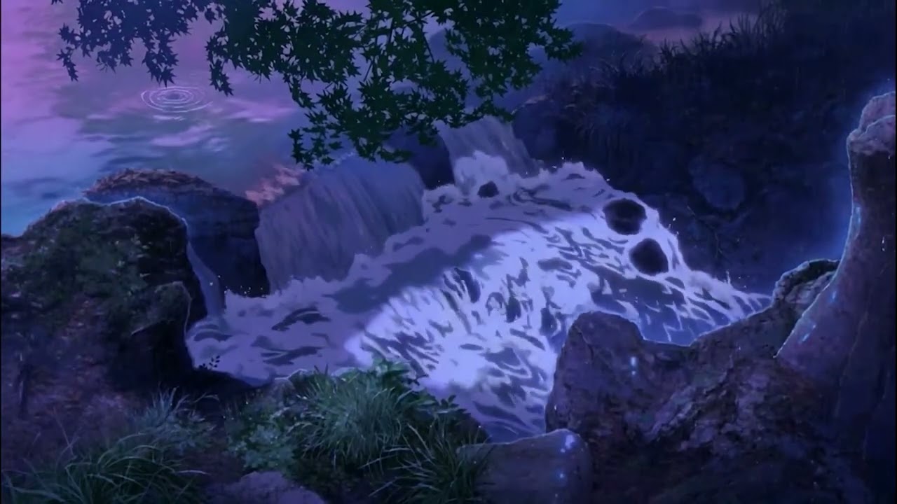 Relaxing River Sounds Through Zen Garden w View From Japanese Zen | For Sleep, Study, Relaxing