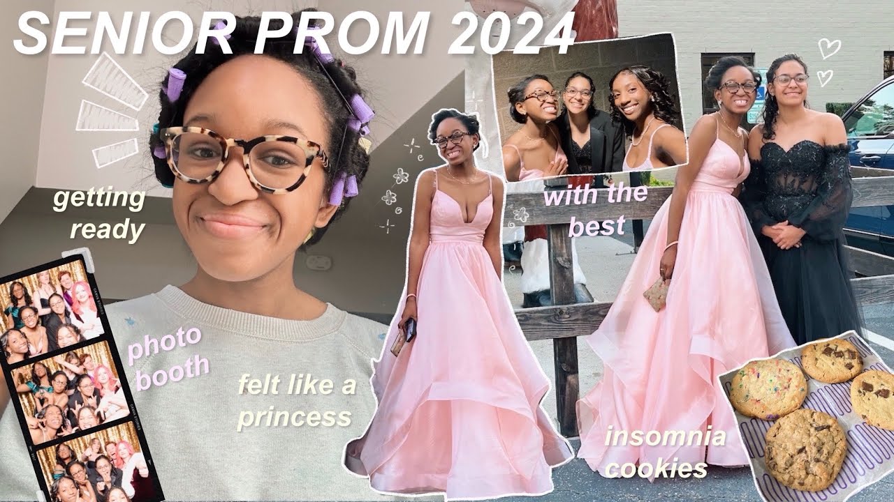 SENIOR PROM GRWM 2024 🎀 hair rollers, jewelry haul, fireworks!