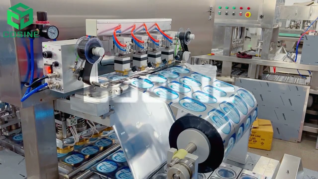 water cup filling sealing machine with 4 line
