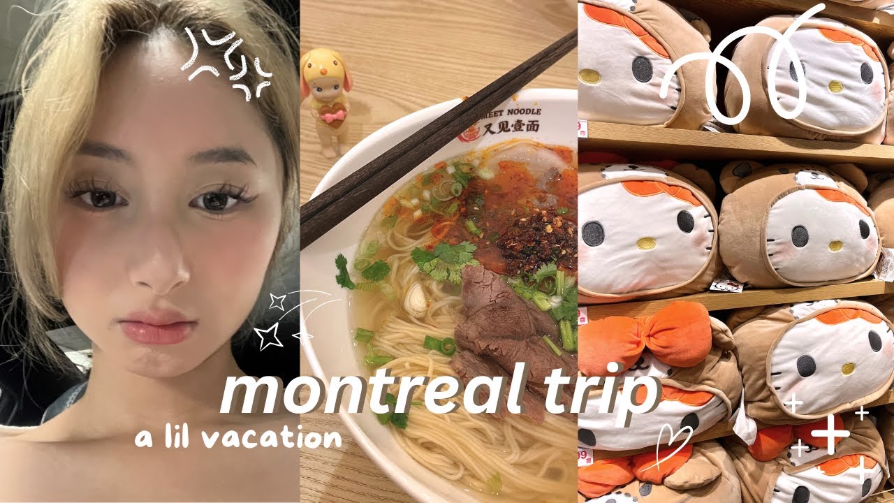 MONTREAL trip ☕️🥐: cafe hopping, shopping, brandy melville haul, visiting the notre dame, etc