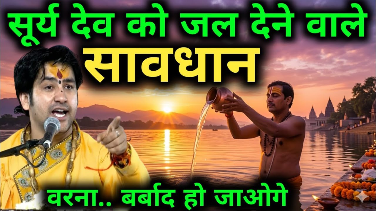 सूर्य देव को जल देने वाले लोग कान खोलकर सुन लें, वरना गरीबी कभी पीछा नहीं छोड़ेगी! Surya Ko Jal dena