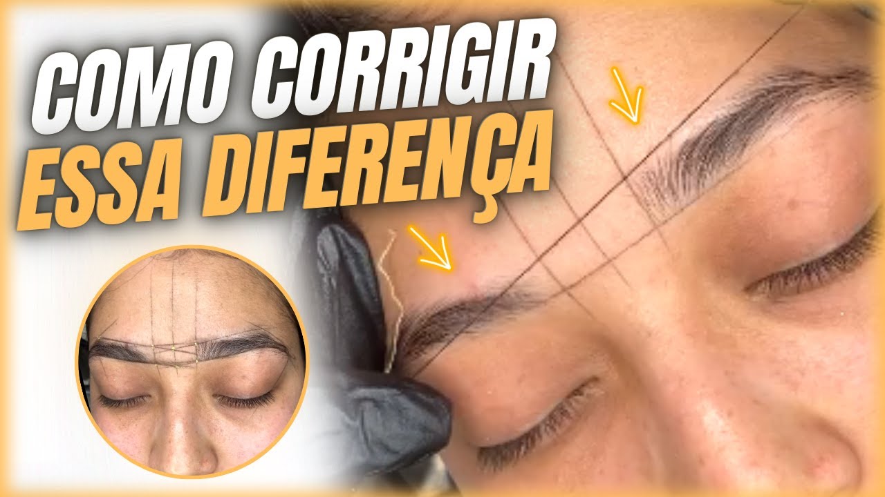 Design de Sobrancelhas Diferentes e Assimétricas