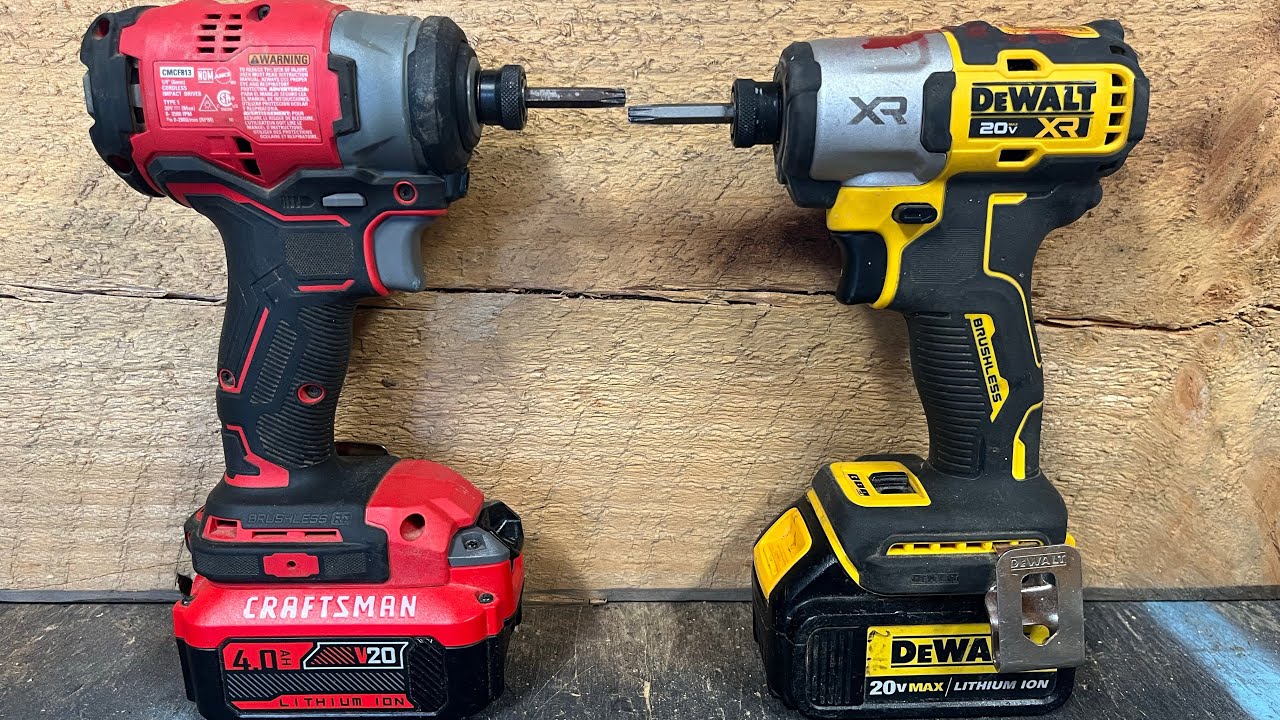 Craftsman vs Dewalt. Impact drivers #diy #craftsman #dewalt #impactdriver #youtube #challenge