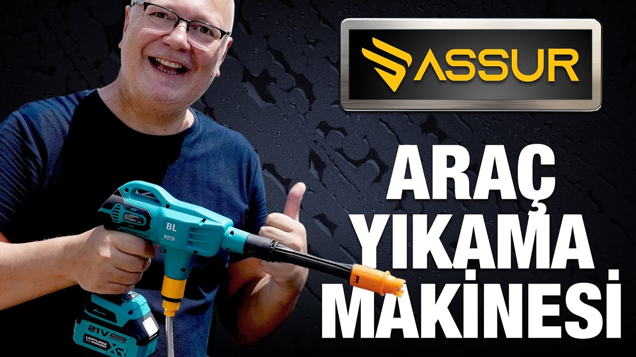 ASSUR AKÜLÜ ARAÇ YIKAMA MAKİNESİ - HEDİYE BAŞLIKLAR, YÜKSEK BASINÇ