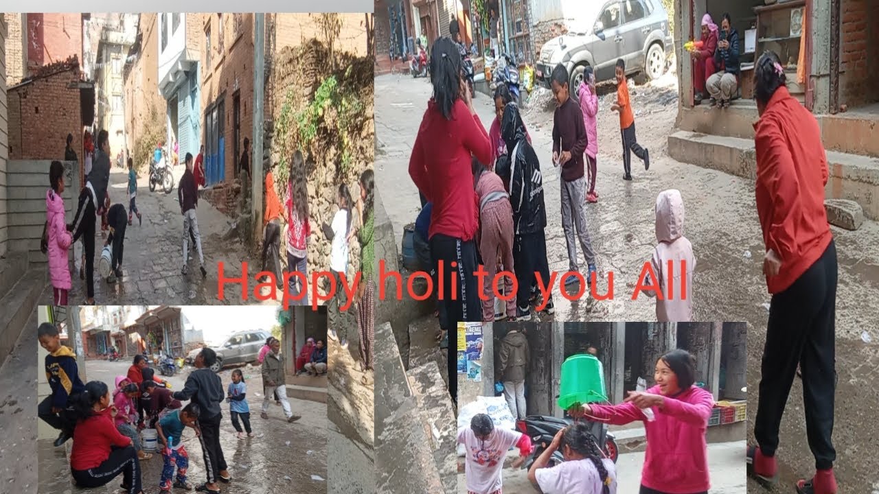 Holima bachchharule Pani Ra rang khelko abastha Pharping, KTM, Nepal