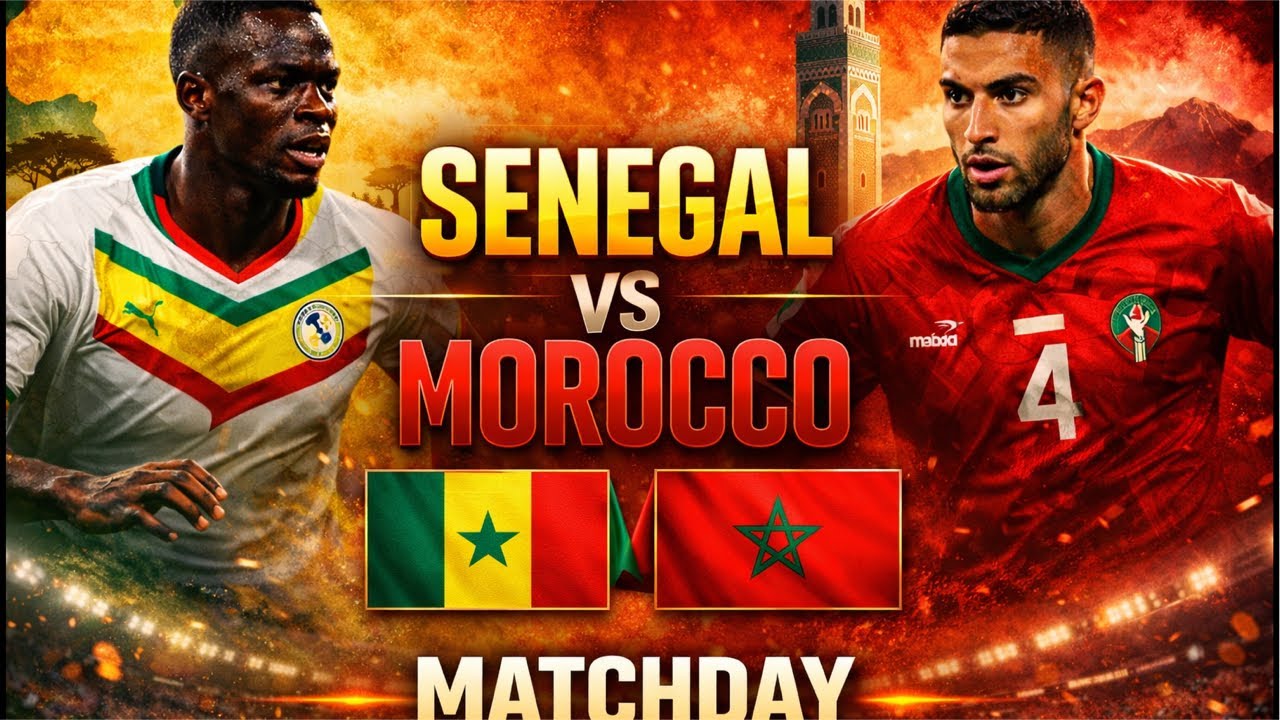 Watching the game SENEGAL 🇸🇳 VS MOROCCO 🇲🇦 - AFCON FINAL
