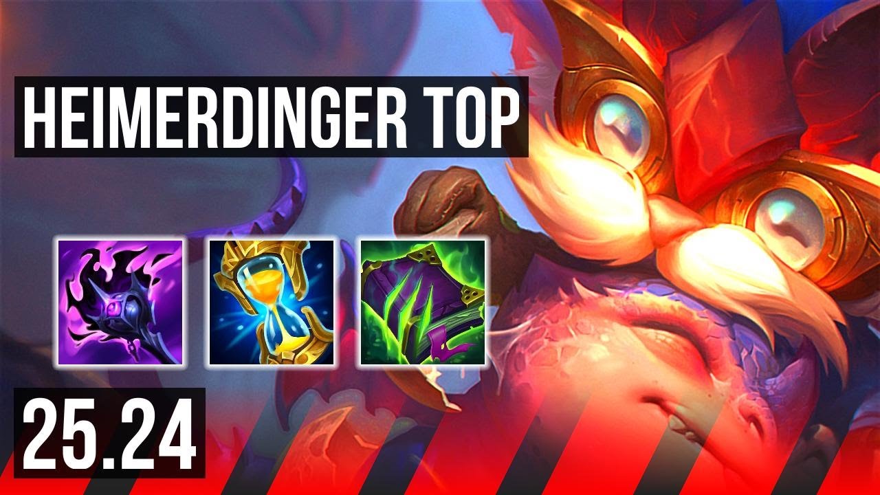 HEIMERDINGER vs TRYNDAMERE (TOP) | KR Master | 25.24