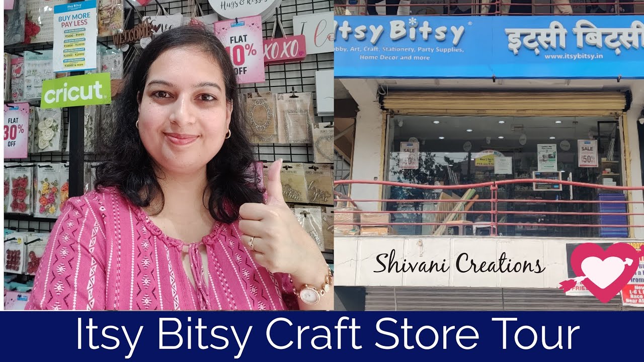 Itsy Bitsy Craft Store Tour/ Huge Craft Store Tour Indore